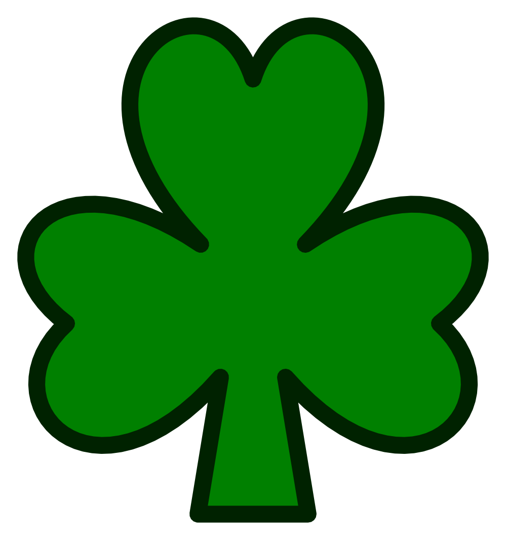 999x1066 Irish Clipart Shamrock