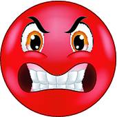 170x170 Clipart Of Angry Smiley Emoticon Cartoon K23194080