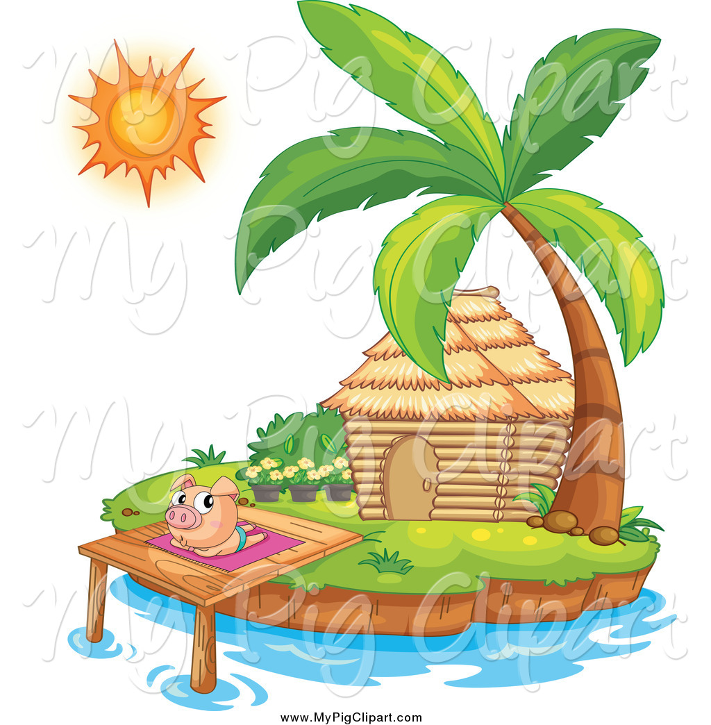 1024x1044 Island Hut Clipart
