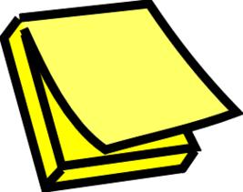 267x211 Post It Note Clip Art