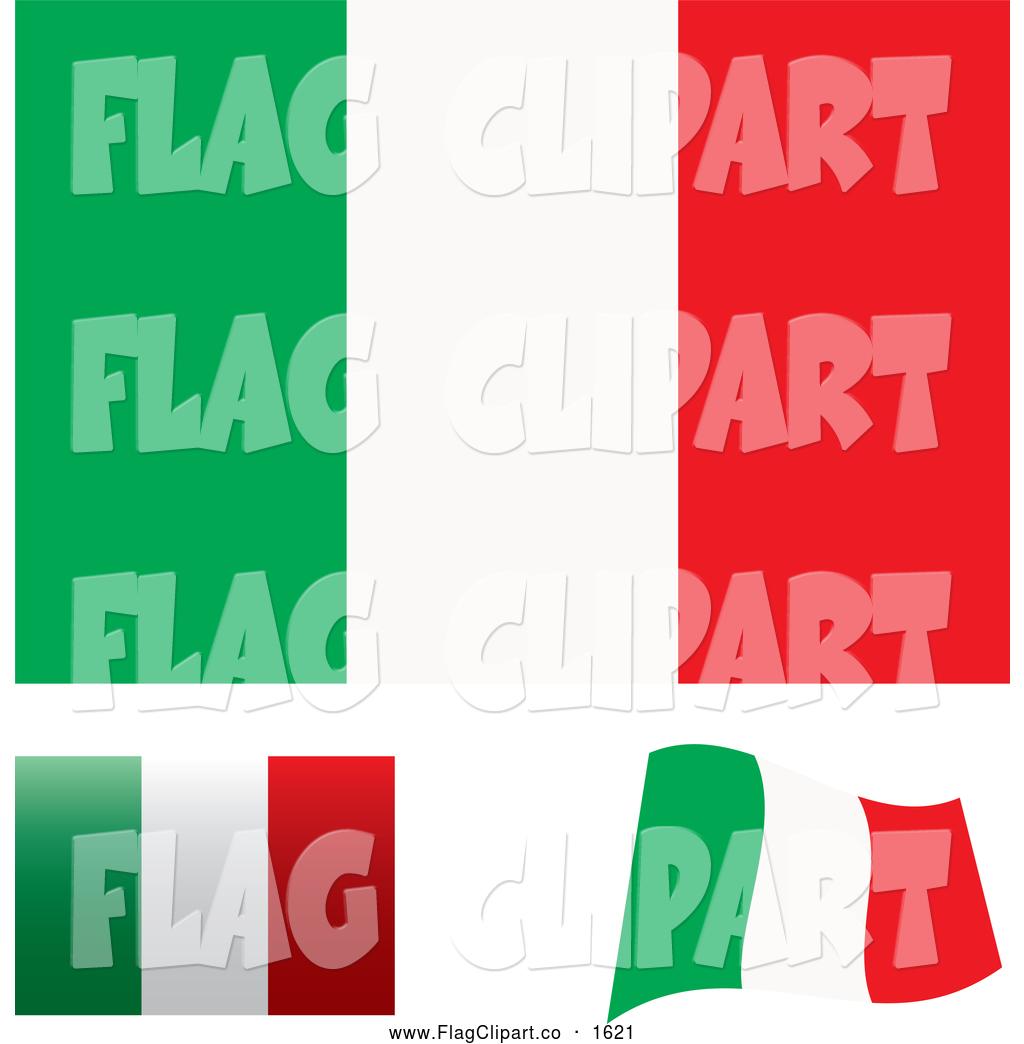 1024x1044 Italian Flag Waving Clip Art