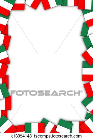 317x470 Stock Illustration Of Italy Flag Border K13054148