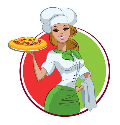 407x423 Female Chef Clipart