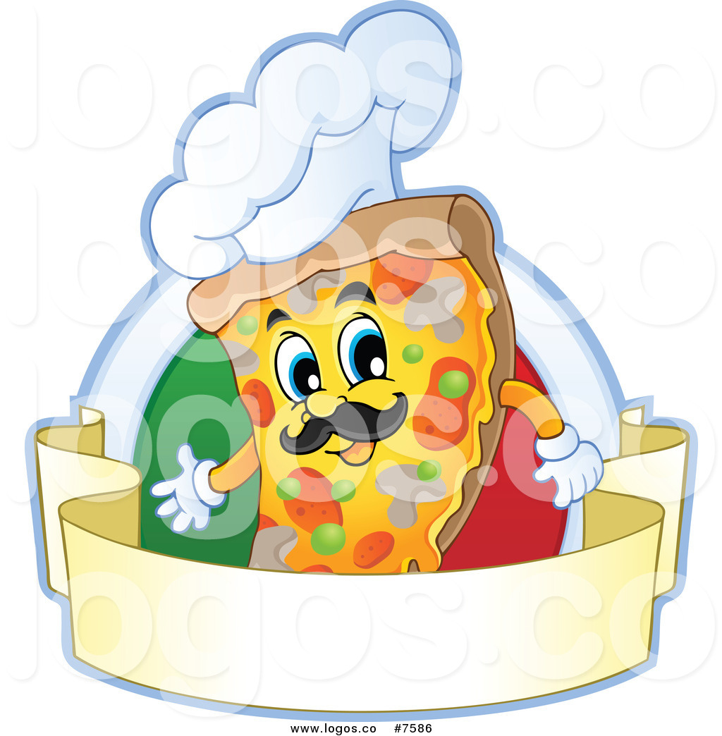 1024x1044 Royalty Free Clip Art Vector Logo Of A Chef Pizza Slice Over