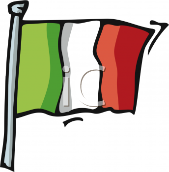 344x350 Clipart Flag Italian