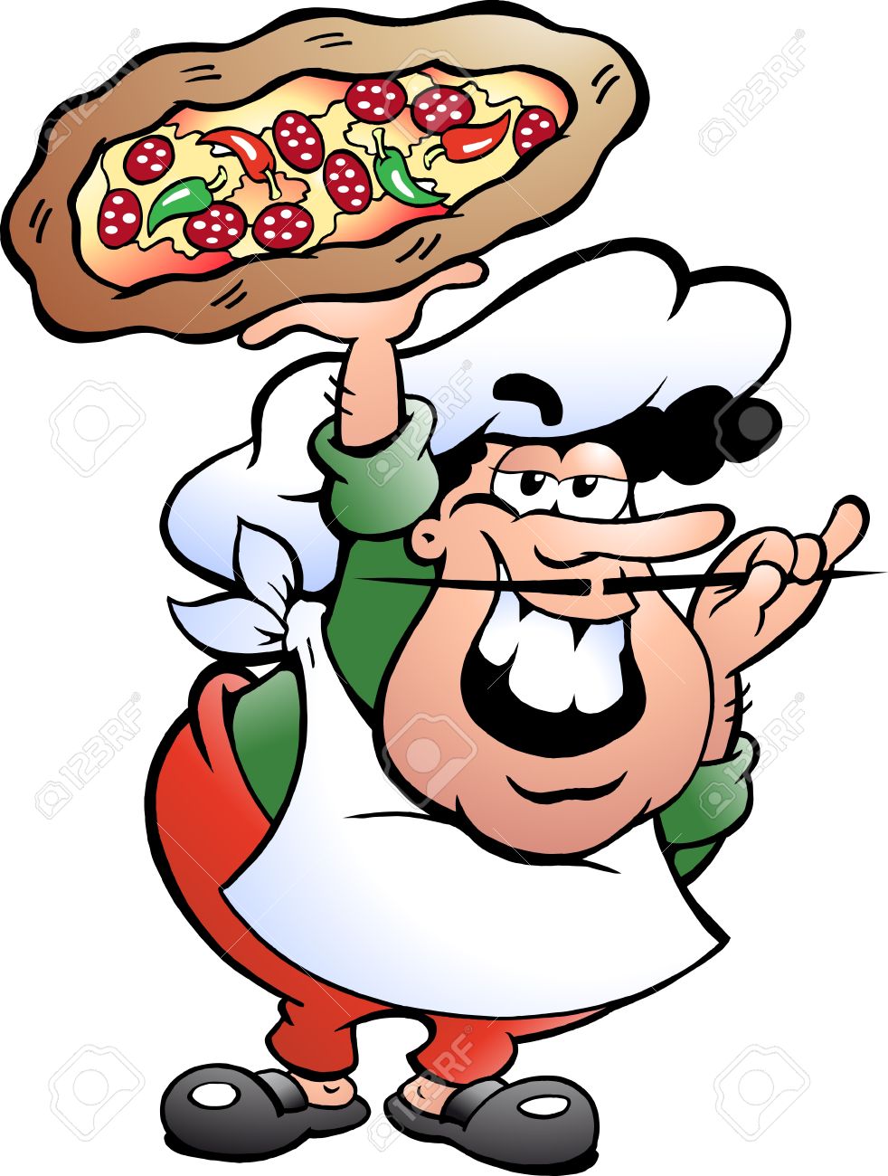 982x1300 Italian Dinner Funny Clipart