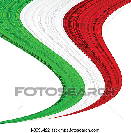 450x457 Clipart Of Italian Flag. K8395422