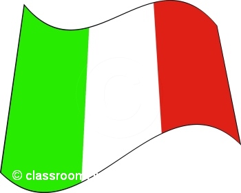 350x280 Italian Flag Clipart