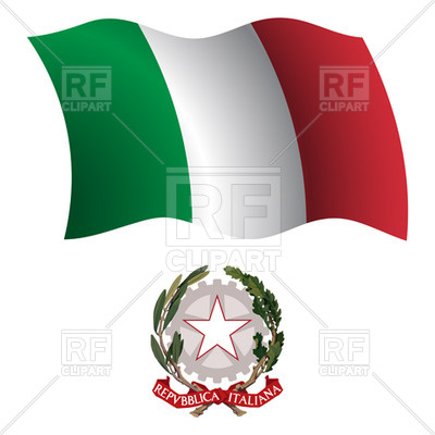 400x400 Italy Flag And Emblem Royalty Free Vector Clip Art Image