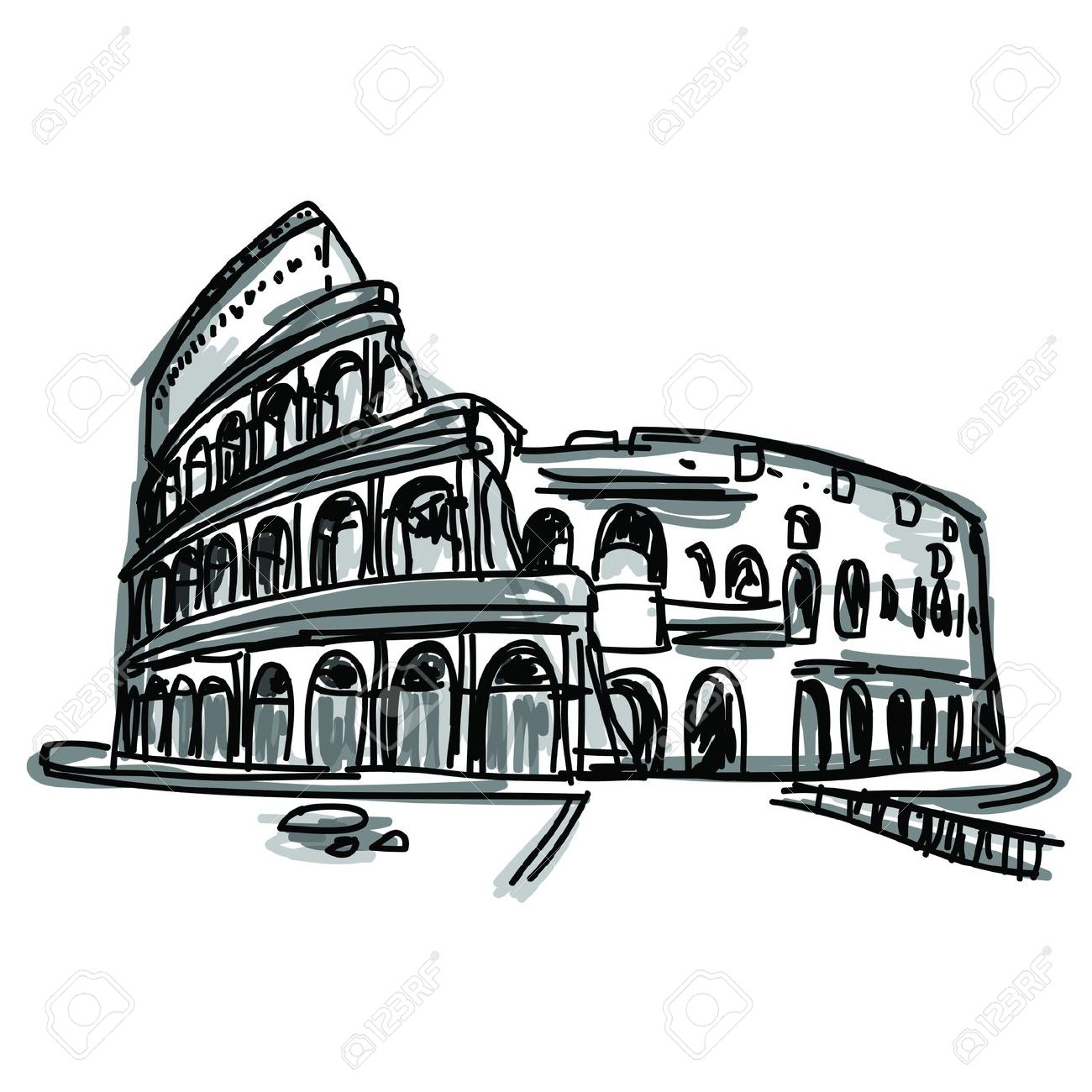 Италия Колизей вектор