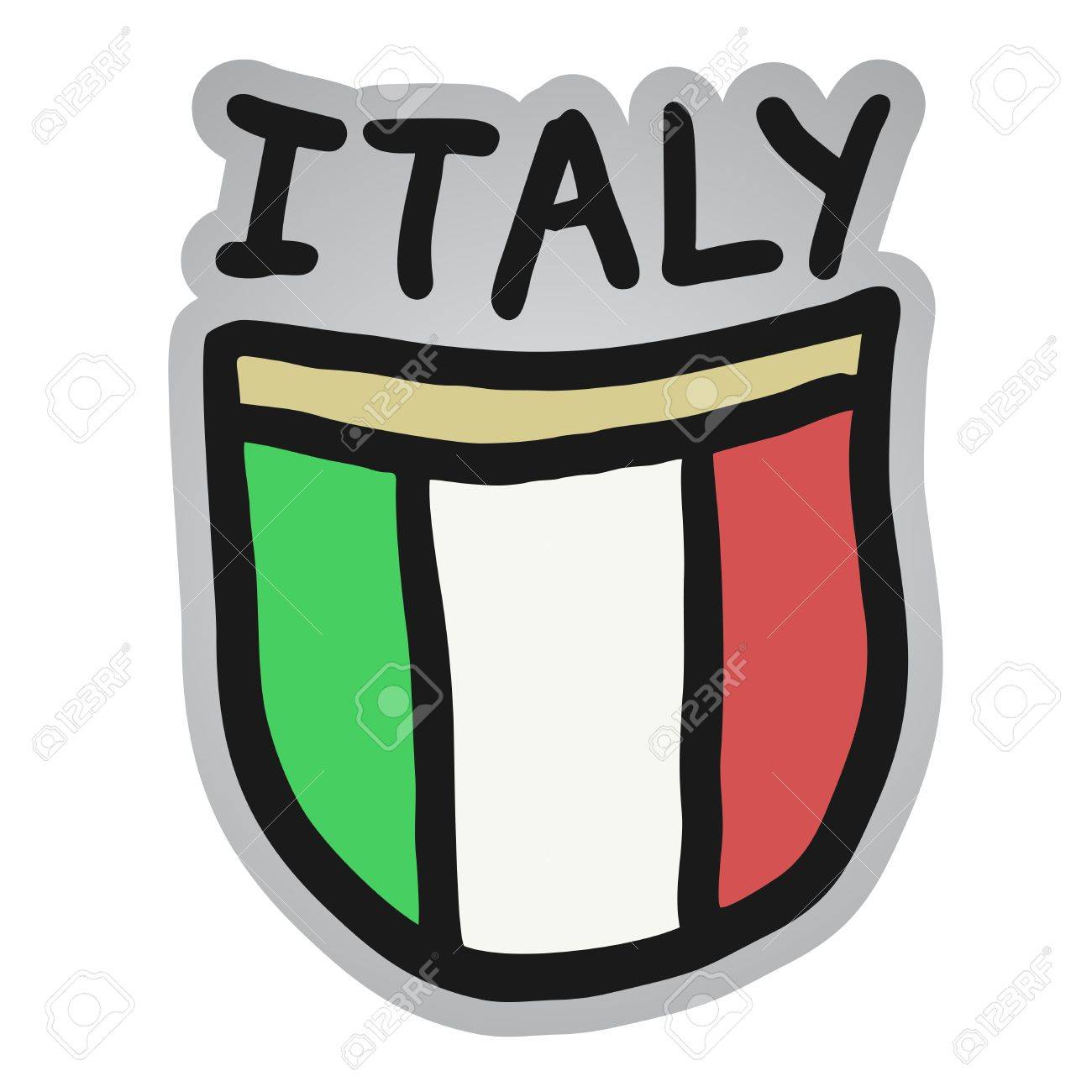 1300x1300 Cartoon Italy Emblem Royalty Free Cliparts, Vectors, And Stock