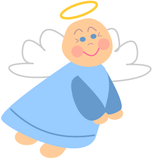 300x312 Angel It's A Boy Baby Graphic, Free Clip Art
