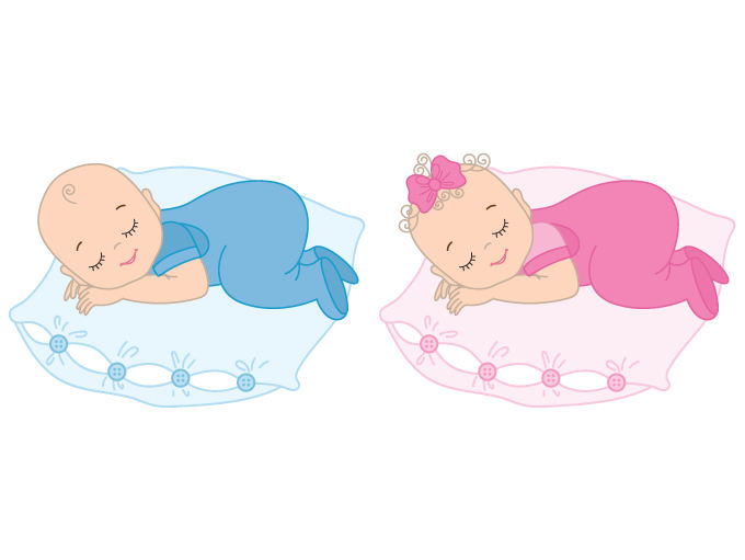 680x511 Baby Girl, Baby Boy Clipart