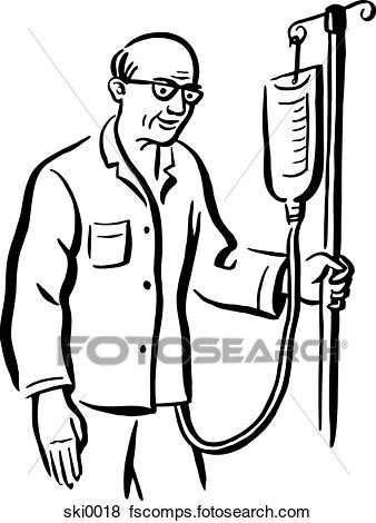338x470 Stock Illustration Of Iv Drip Bampw Ski0018