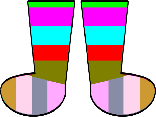 600x449 Clip Art Crazy Socks Clipart