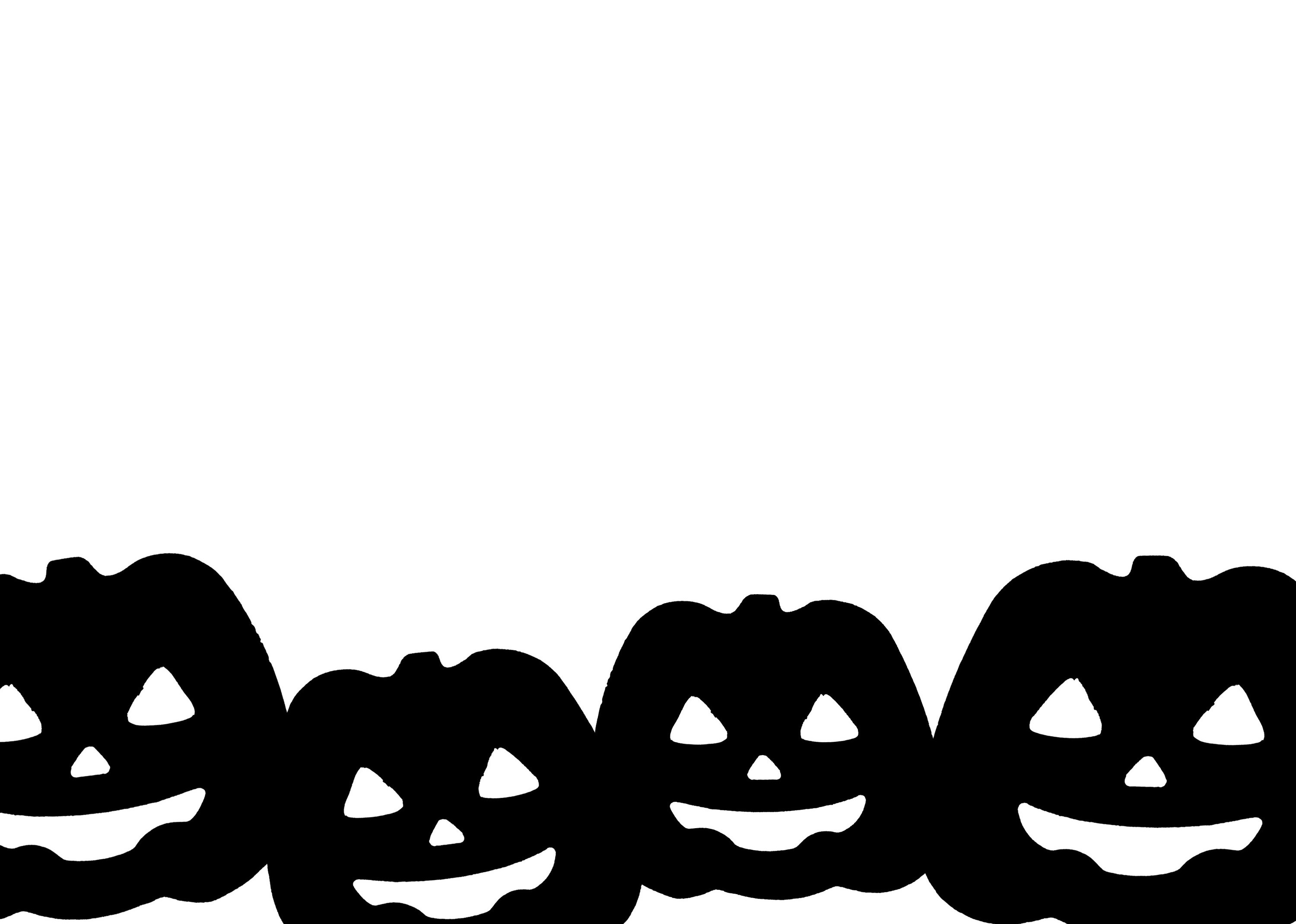 3000x2140 Image Of Jack O Lantern Border Creepyhalloweenimages