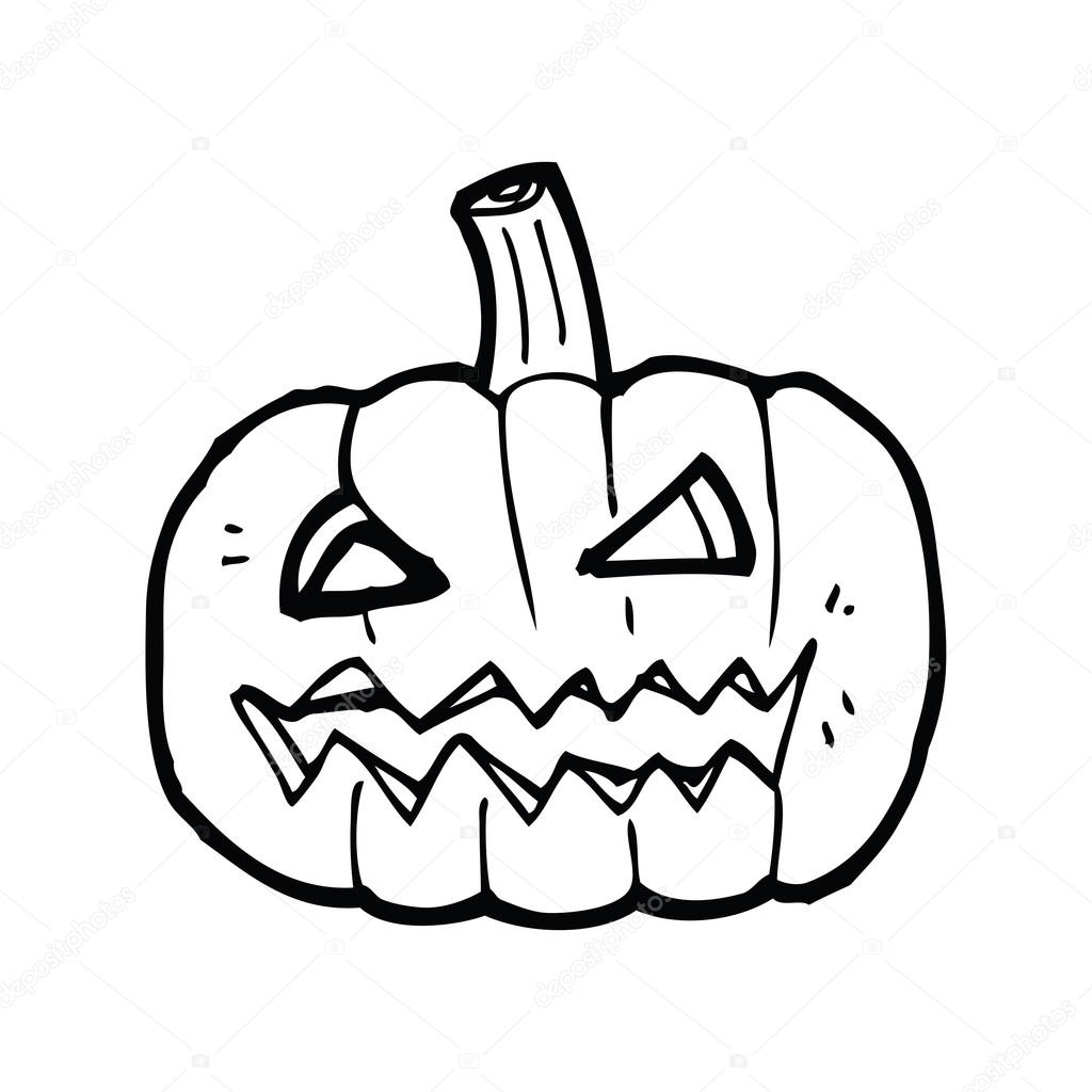 1024x1024 Jack O Lantern Cartoon Stock Vector Lineartestpilot