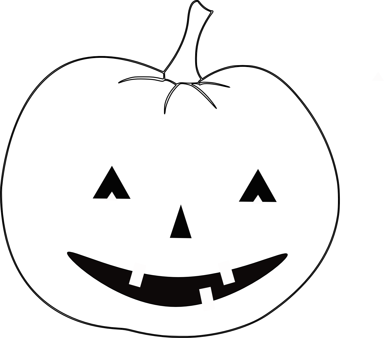 Jack O Lantern Clipart Black And White Free download on ClipArtMag