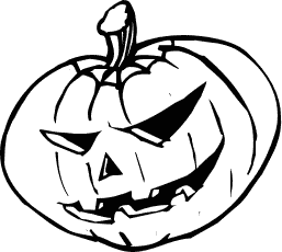 257x230 Jack O Lantern Clipart Black And White