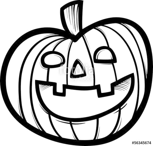 500x477 Jack O Lantern Coloring Page Stock Image And Royalty Free Vector