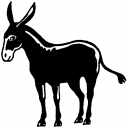 128x128 Jackass Clip Art