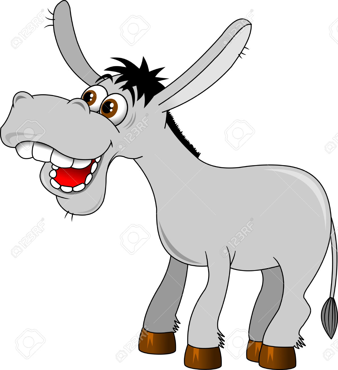1187x1300 Donkey Clipart Character