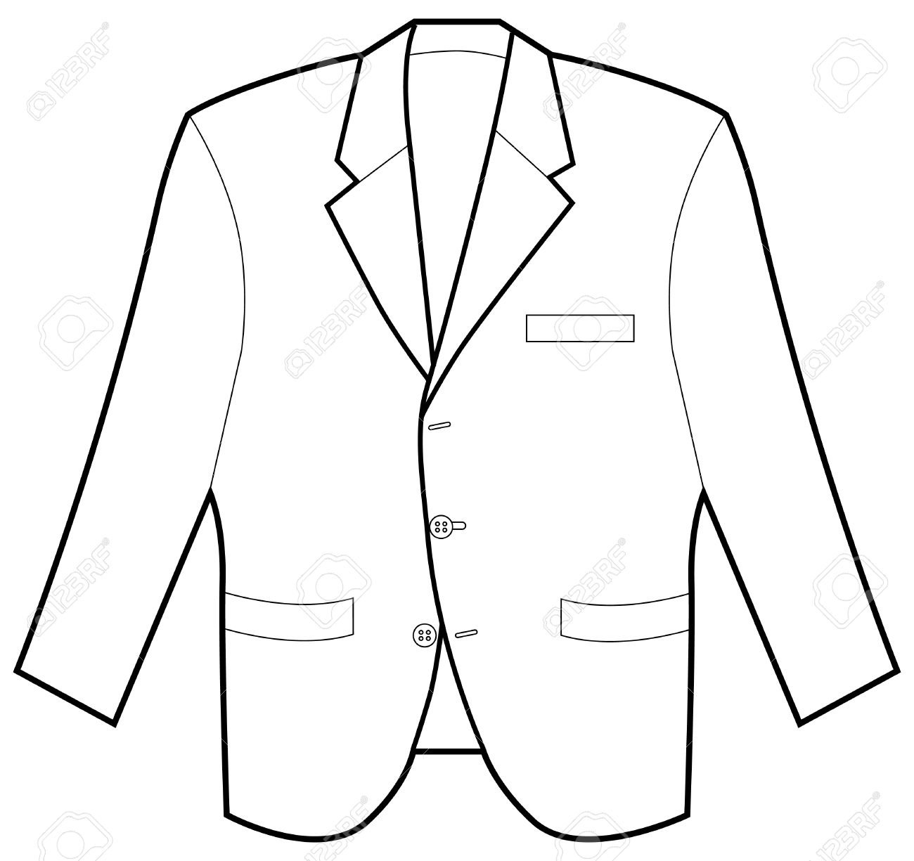 Jacket Clipart Black And White | Free download on ClipArtMag
