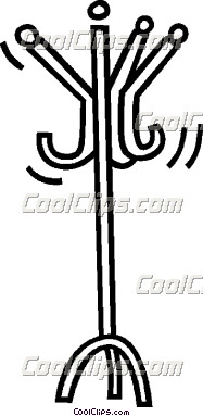187x383 Vintage Clip Art Coat Rack Cliparts