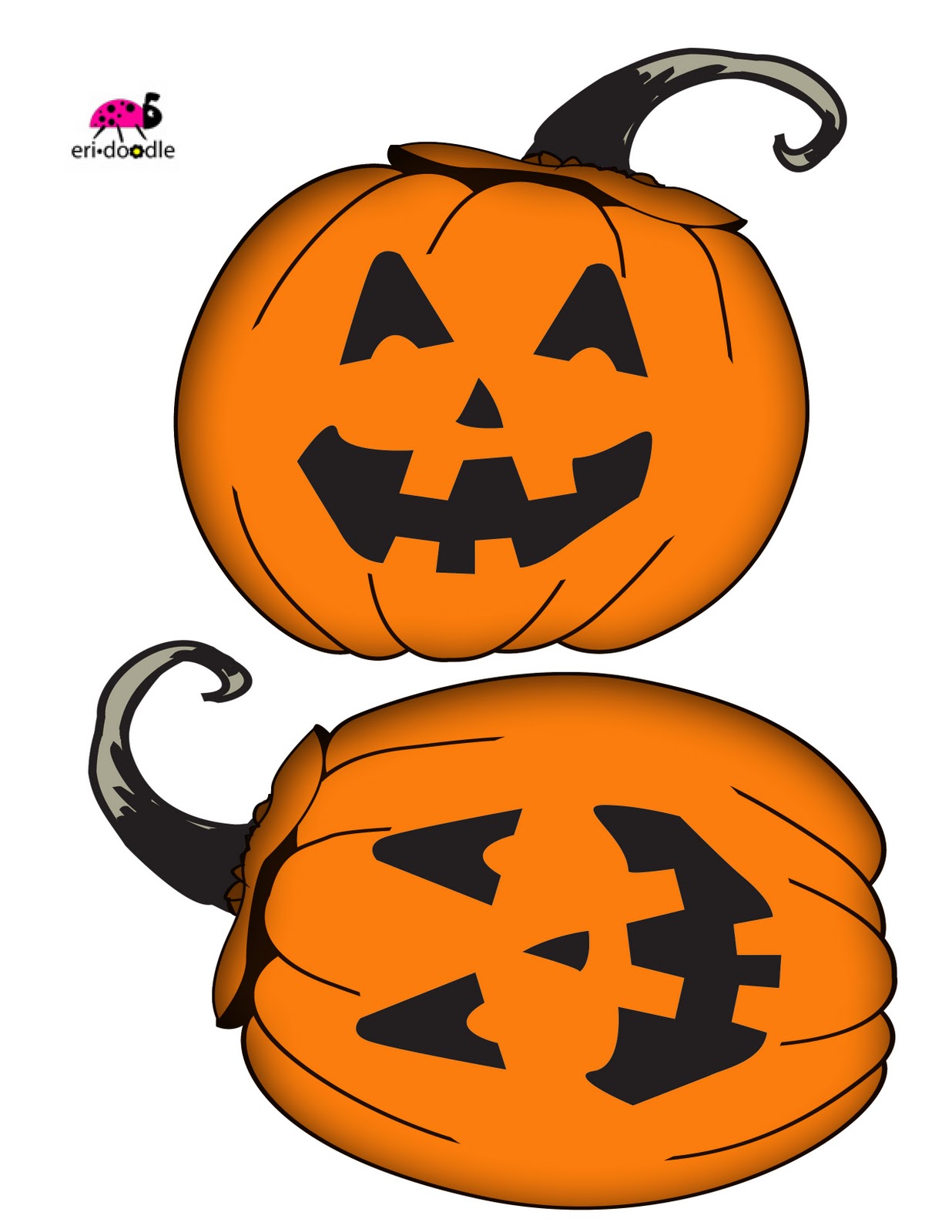 1236x1600 Eri Doodle Designs And Creations Simple Jack O Lantern Goodie Bag