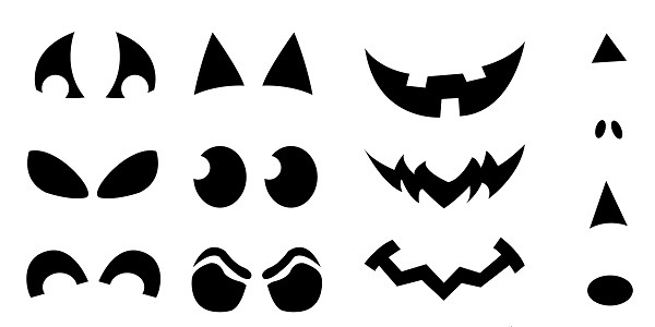 600x300 Jack O Lantern Mouth Template