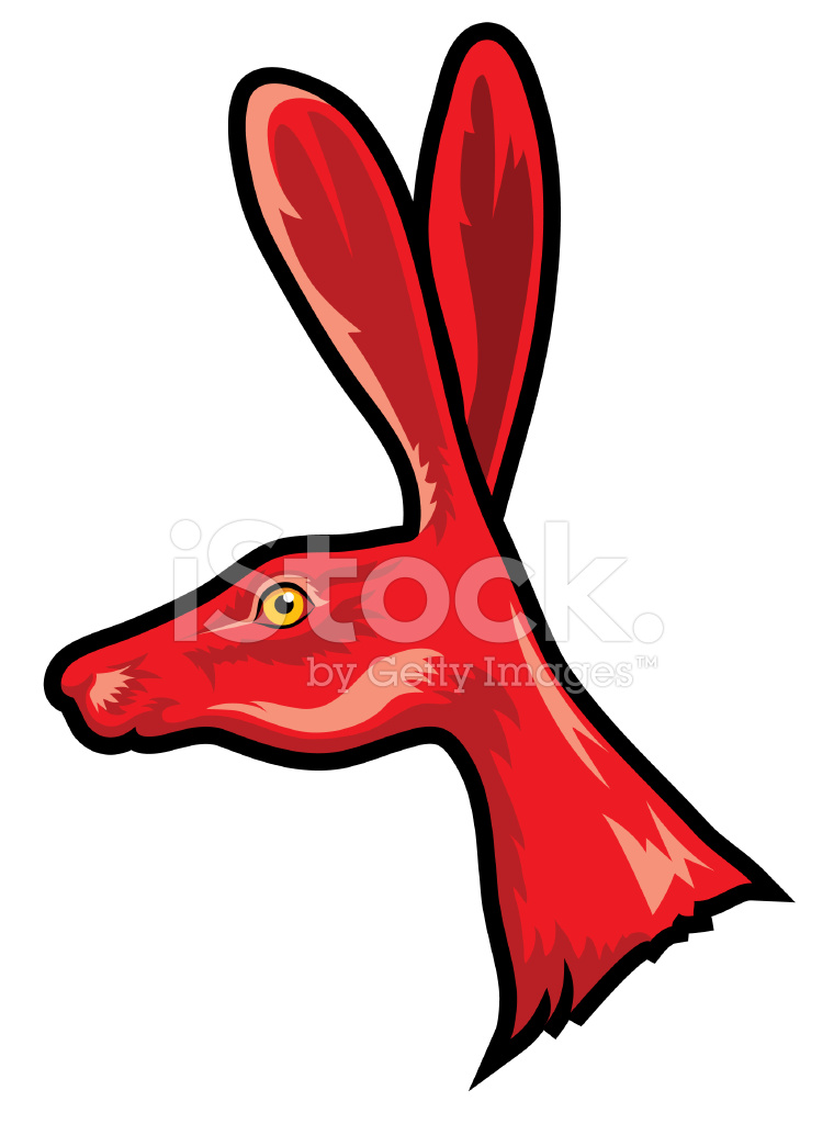 760x1024 Jack Rabbit Mascot Stock Vector