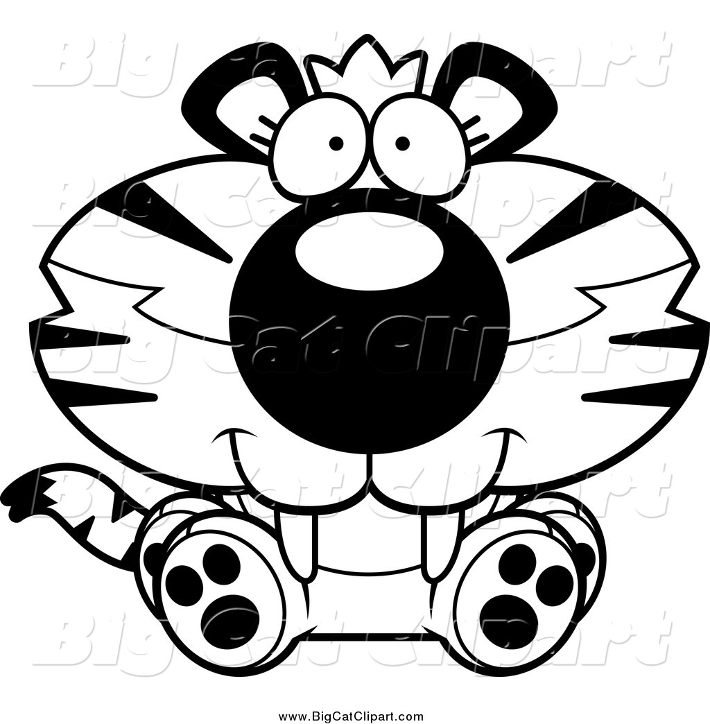 1024x1044 Cute Tiger Clipart Black And White Clipart Panda