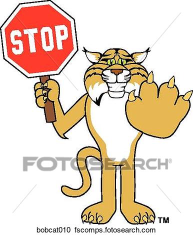 386x470 Stock Illustrations Of Jaguar 2 Holding Stop Sign Jaguar2 010