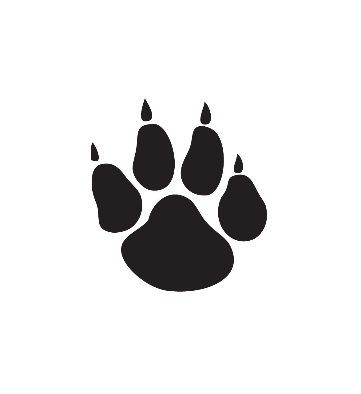 1174x1282 Jaguar Paw Print Clip Art Free