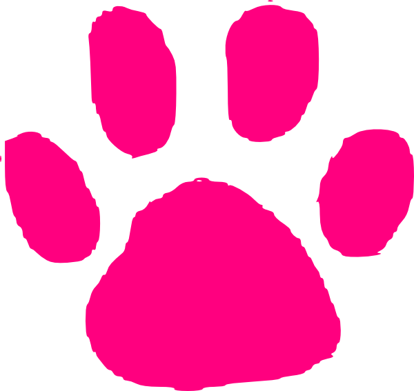 600x567 Panther Paw Prints Clip Art