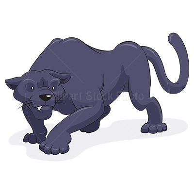 400x400 Wild Panther Clipart Illustration Royalty Free Black Jaguar Stock