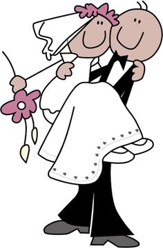 236x360 Cartoon Funny Bride And Groom