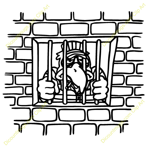 500x500 Prison Clipart Jailbird