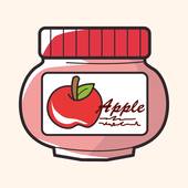 170x170 Clipart Of Apple Jam With Jar K15014923