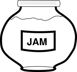 299x282 Jam Jar Outline Clip Art