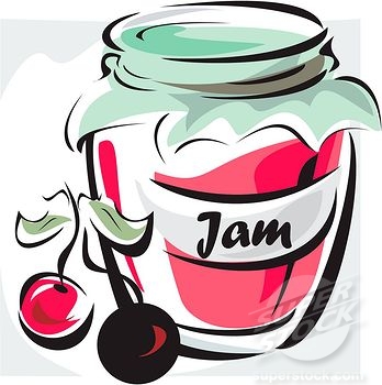 348x350 Jelly Clipart Jam Bottle