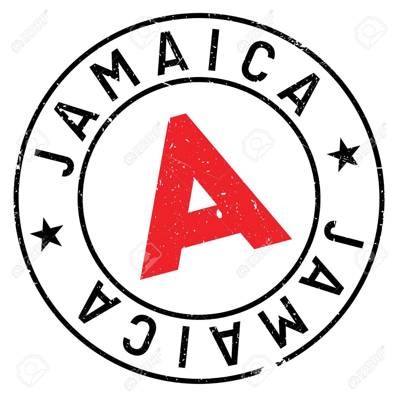 1300x1300 Jamaica Stamp. Grunge Design With Dust Scratches. Effects Can