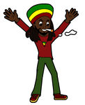 122x150 Jamaican Man Clipart