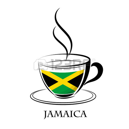450x450 Coffee Logo Made From The Flag Of Jamaica Royalty Free Cliparts