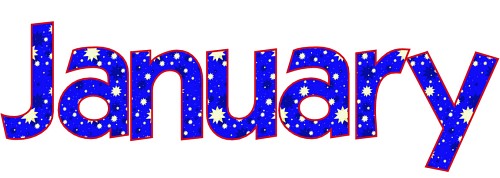 500x178 January Birthday Clipart