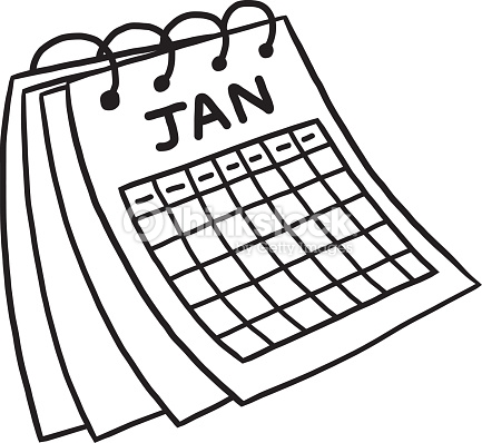 433x398 January Calendar Clip Art