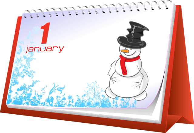 640x441 Month Of January Clipart