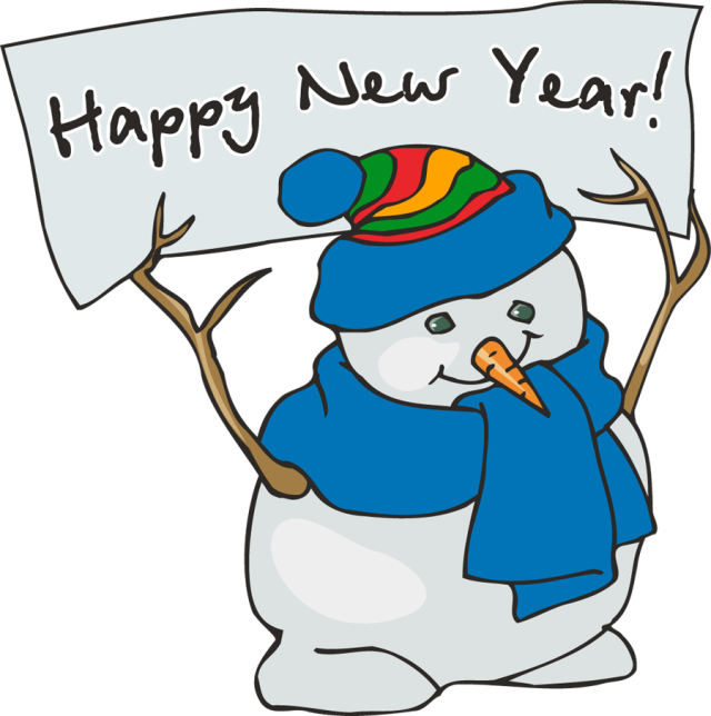 640x644 Snowman Clipart January