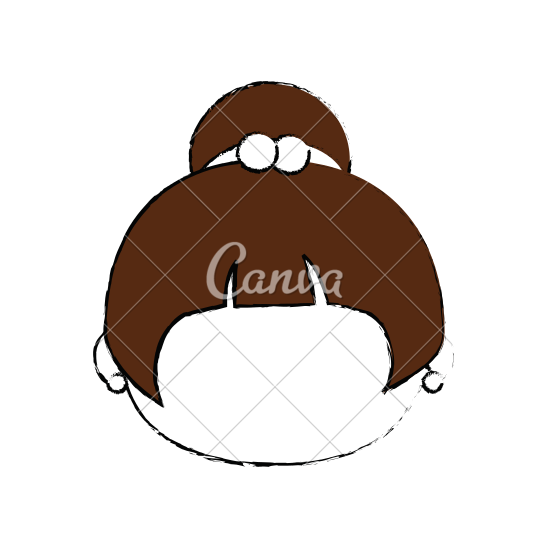 550x550 Cute Japanese Girl Sketch