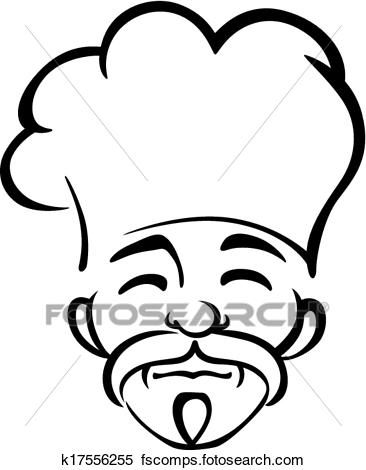 366x470 Clipart Of Old Japanese Chef With A Goatee And Moustache K17556255